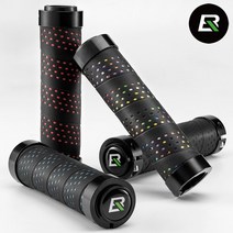 락브로스 자전거 PU 펀칭 충격흡수 핸들 그립 손잡이, 블루, BTCR
