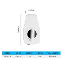 수조 냉각기 110-240V 미니 수족관 냉각기 매우 조용한 어항 온도 감소 해양 산호 쿨러, RS-331W_US