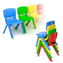 호가 PVC컬러의자 아동의자 어린이의자 의자, PVC컬러의자-블루