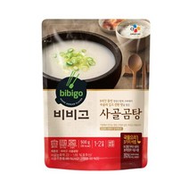 CJ더마켓 간편식 즉석식품 국레시피 탑티어 비비고 사골곰탕 국 탕 찌개 밀키트 500G, 24개