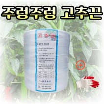 고추끈 백색 1kg 2kg + 농사친구 장갑세트, 1개