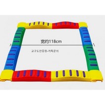 감각 통합 발 촉각 균형 보드 징검다리 교구 어린이 유아 체육 실내 완구 장난감, 1. 디럭스 8 스트레이트 4 부두