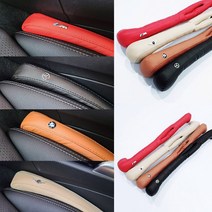 오프더프라임 1+1 차량용 3D 틈새쿠션 사이드쿠션 (2개 1세트), 포르쉐, 블랙