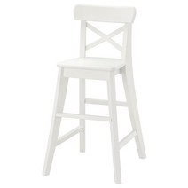 이케아 잉올프 의자 화이트 41x45x77cm 시트30x25x52cm 고무나무원목, 없음