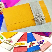 금색 은별자수 명절 예단 답례 용돈 돈봉투 봉투