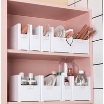 통 책장 바구니 파티션 정리 칸막이 팬트리 상자 박스, 와이드-중