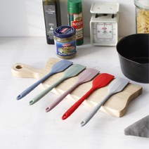 반죽용 아이싱쿠키용 실리콘스패츌러 볶음 홈베이킹 스파츌라 도구 이유식준비물 요리 주방 주걱, 1개, 레드