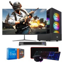 에코컴퓨터 조립컴퓨터 조립pc 컴퓨터 풀세트 사무용 게임용 본체 데스크탑 인텔12세대 라이젠5, 에코OA_05, 27형LED세트