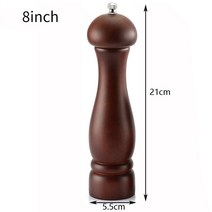 수동 원목 소금 후추 그라인더 조미료 향신료 다목적 밀 주방 도구 4 인치 5 6 8 10, 09