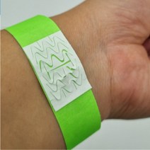 입장권팔찌 체육대회 단체 행사 축제 손목띠 콘서트 티켓 입장 놀이공원 방수 종이 팔찌 밴드 10개입, 그린