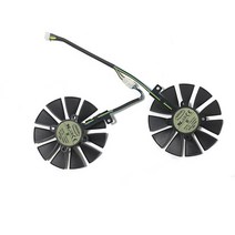 쿨러팬 냉각팬 2pcs 87MM GTX1060 GTX1070 RX480 냉각 팬 ASUS GTX 1060 1070 RX 480 그래픽 카드 T129215SU PLD09210S12H, [02] T129215SU