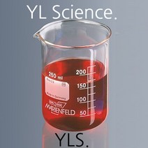 (YLS) Superior Borosilicate (Glass) Beaker (Low Form) 특급유리 표준형 비이커 5ml ~ 1000ml (1L) 비커 파이렉스비이커, 800ml 1ea