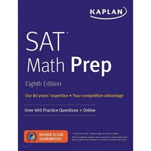 SAT Math Prep:Over 400 Practice Questions + Online, Kaplan Publishing