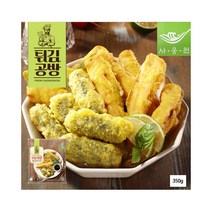 사옹원 모둠튀김 튀김공방 350g 김말이 매콤오징어튀김 고추튀김 모듬, 1봉 350g