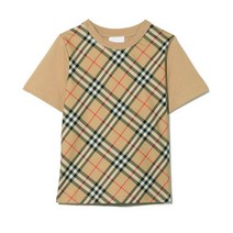 버버리 22FW 키즈 여성 빈티지 체크 판넬 티셔츠 8053953