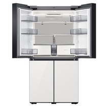 삼성전자 BESPOKE 냉장고4도어프리스탠딩 패밀리허브 840L 글램화이트 RF85B95H2APWW, 단일옵션