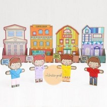 핸드폰거치대 걱정인형만들기 미술놀이 방과후학습 인형2세트, 카페
