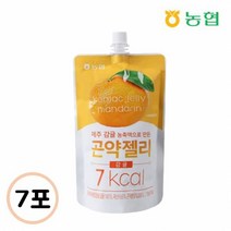 농협식품 달콤한 [농협]국산 감귤농축액으로 만든 곤약젤리 150gx7포 회사 탕비실 아이들 간식 카페 디저트 체중관리, 26set