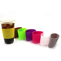 반영구사용 커피컵 테이크아웃컵 실리콘 컵홀더 1P