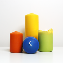 엘캔들 [독일 muller-KERZEN] BSS 무향 필라 캔들 양초 필라초 라지 8가지 색상, 1개, 옐로우