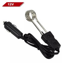 돼지꼬리히터 대체 심야 전기온수기 상향식 12v24v 자동차 침수 히터 휴대용 스테인레스 스틸 자동차 끓는 물 커피 따뜻하게 끓는 물 침수 히터 가정용전기보일러 전기 순간온수기, 12v