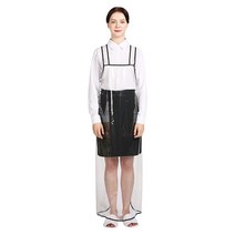 웰프런 우레탄 방수앞치마 검정파이핑 대, 1개, 투명