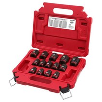 밀워키 1/2인치 임팩 소켓 세트 14pcs 복스알 다마 육각소켓 복수, 1개