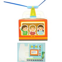 4인세트 케이블카 교통기관만들기 유아미술재료 키트 초등장난감