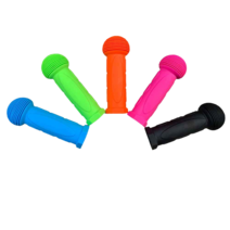 킥보드 손잡이 고무 커버 유아 어린이 컬러 고무손잡이 한쌍, 블랙 1set