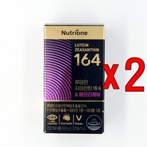 뉴트리원 루테인 지아잔틴 164 메모리케어 30캡슐X2박스눈영양제 눈건강 은행잎추출물, 2개, 단품, 30정