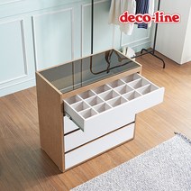 데코라인 코넬 벨르 800 아일랜드 서랍장 DSW011C, 올오크