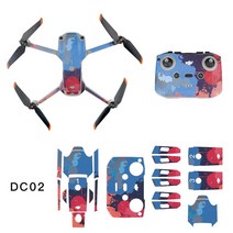 DJI 에어 2S 드론 바디/배터리/드론 암/원격 제어 PVC 보호 스티커 액세서리 풀 세트 스킨, [02] DC02