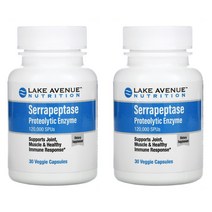 레이크에비뉴 세라펩타제 Proteolytic120000 Lake Avenue Serrapeptase Pro Ci Ep 30캡 2개
