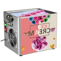 아이스크림 제조기 젤라또 메이커 기계 머신 전기 스크림 롤 타이어 튀긴 스크림 요구르트, 110v, 우리를