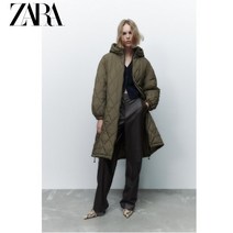 ZARA 자라 퀼팅 후드 경량 롱패딩