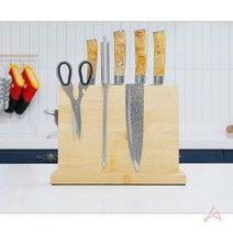 칼 가위보관 자석 칼블럭 1개, -, 칼 가위 보관 자석 칼블럭 1개 주방 수납 꽂이 도마