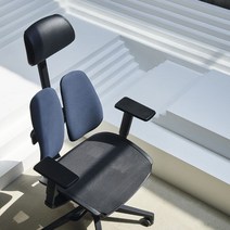 듀오백 골드에어로 D2500G-DAM Airo 좌판메쉬의자 좌판슬라이드 조절형팔걸이 일반베이스D2500G-DAM, 그레이_다이캐스팅 베이스