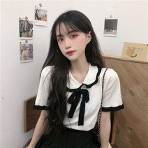 [다잇템] 여자 슬렌더 리본 레이스 무지 카라티
