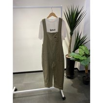 여름신상 무배 데일리 린넨 멜빵 배기 바지