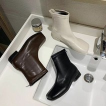 여자 가을신발 앵클 편한부츠 3CM굽 앞사각부츠