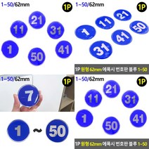 원형 에폭시 숫자판 블루 숫자사인 번호표지판 표시판, 5