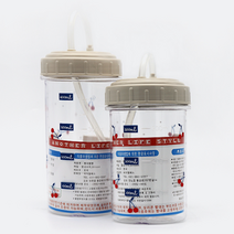 이지오케이 환자 물병 빨대컵 빨대, 500ml