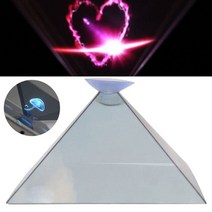 3D 홀로그램 팬 프로젝터 디스플레이 피라미드 비디오 스탠드 스마트 휴대 전화에 대 한