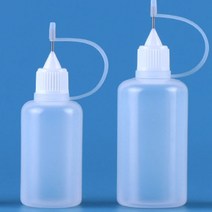 전담 액상 투명공병 김장통 니들 바늘 뾰족 밀폐캡 휴대용 소분 50ml