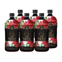 자연에온 100% NFC 유기농 석류 착즙 주스, 6개, 1L