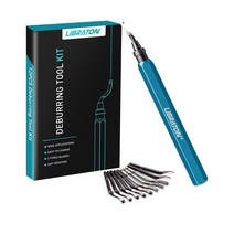 금속 수지 플라스틱 3D 인쇄 목재용 디버링 도구 11 HSS 스틸 블레이드 포함 360 회전, Deburring Tool Kits, 01 Deburring Tool Kits