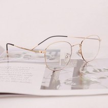 코아 C.O.A AR-33006 프리미엄 블루라이트차단안경 철테안경 금테안경 안경테 뿔테 동그리안경 패션안경 하금테 남녀공용