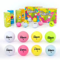몬스터 고반발 비거리 유광 무광 골프공 3피스 3구, 핑크 무광 3PC