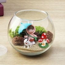 이끼 테라리움 만들기 DIY 키트, 이끼테라리움 볼12 우산소녀(내츄럴)