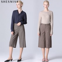 쉬즈미스 [쉬즈미스(SHESMISS)] 클래식 하운드체크 하프 팬츠 (택가격 138000원)